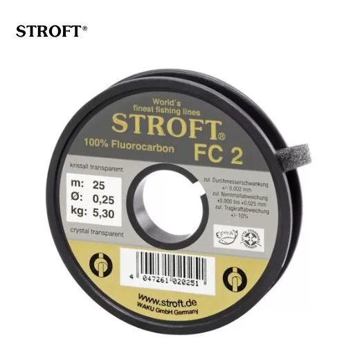 Stroft Stroft FC2 Fluorocarbon Tippet - 25m